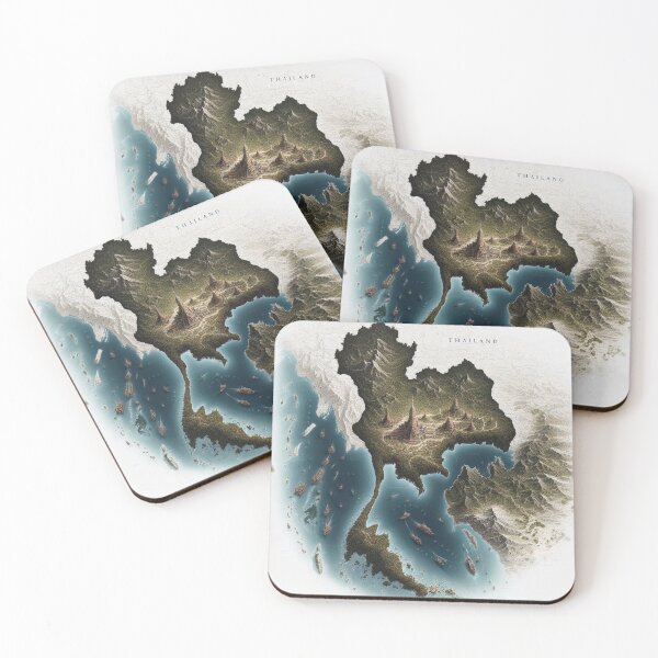 Item preview, Map of Thailand designed and sold by Mewchill.