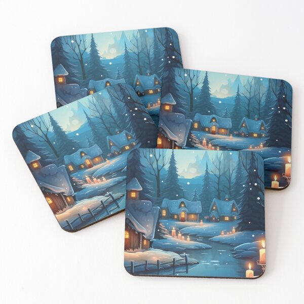 Item preview, Vintage Christmas Village Minimalist Aesthetics 2024 Trend designed and sold by The Art of Kkatarynka.