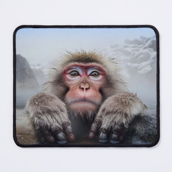 Item preview, Snow monkey in Icy water portrait - Wildlife photo 2 designed and sold by TheArtistOf2022.