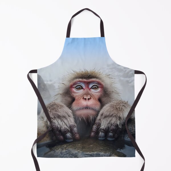 Item preview, Snow monkey in Icy water portrait - Wildlife photo 2 designed and sold by TheArtistOf2022.