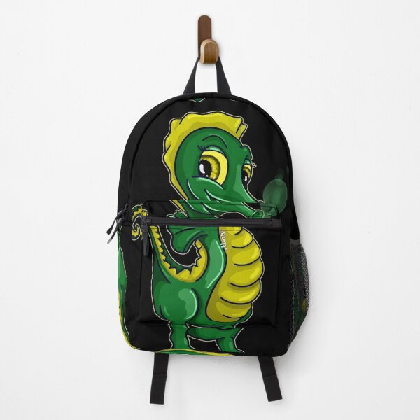 Item preview, green cartoon seahorse designed and sold by Themys24.