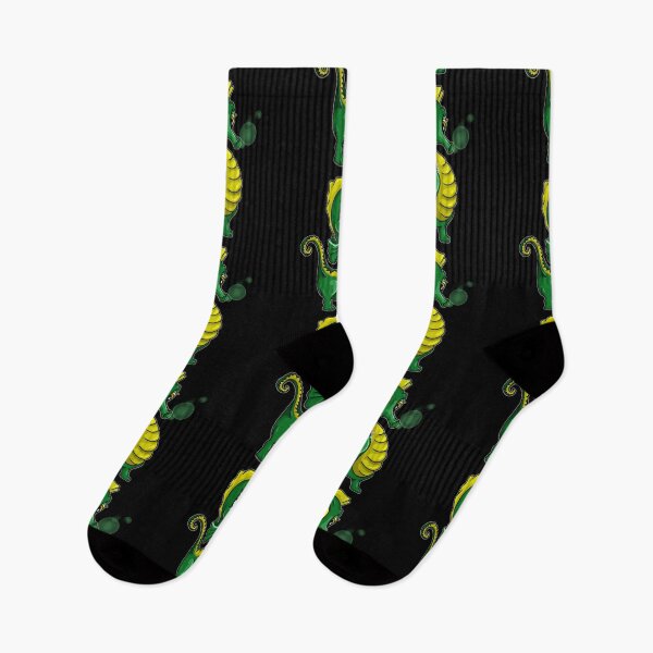 Item preview, green cartoon seahorse designed and sold by Themys24.