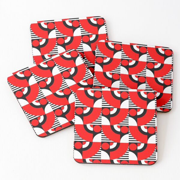 Item preview,  Black and red circle pattern  designed and sold by Akashdigiart.