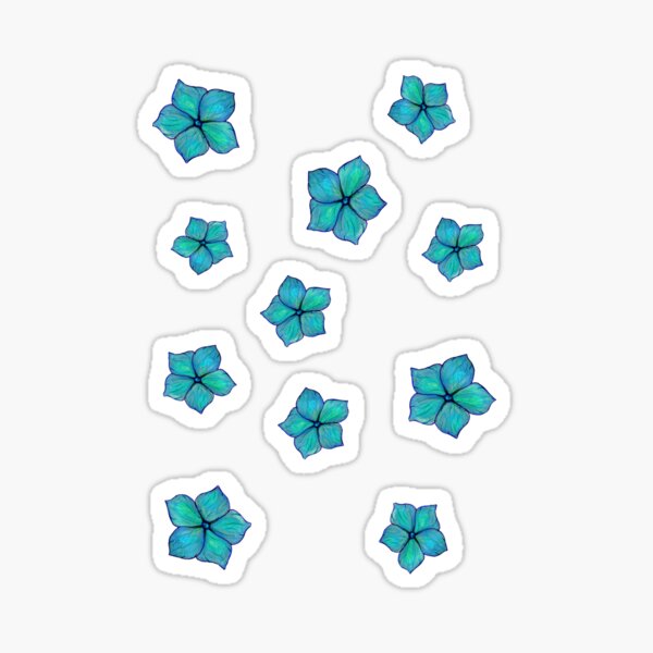 Hydrangea petals Sticker