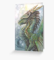 Flussdrache Grußkarte