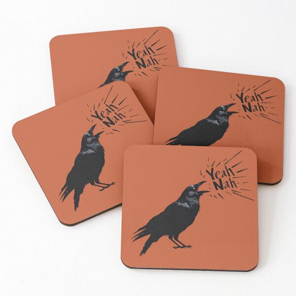 Item preview, Yeah nah funny aussie crow bush cricket  designed and sold by analogsandpixel.