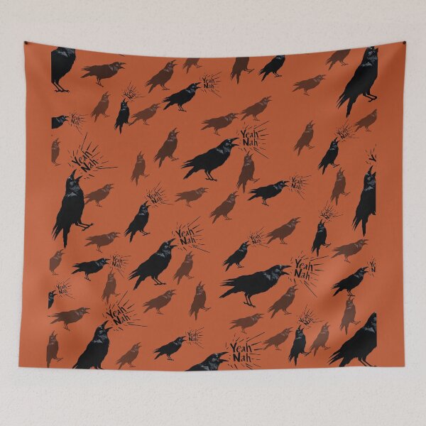 Item preview, Yeah nah funny aussie crow bush cricket  designed and sold by analogsandpixel.
