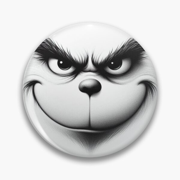 Item preview, The Grinch Face with plain white background, for Christmas or Halloween! designed and sold by erkabees.