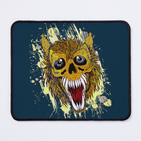 Item preview, Wolf skull retro vintage design with paint splatter designed and sold by navarraspain.