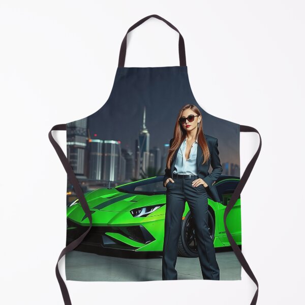 Artikelvorschau, Schöne Frau im Büro outfit mit einem Lamborghini entworfen und verkauft von Salimgor Hangaround Music.