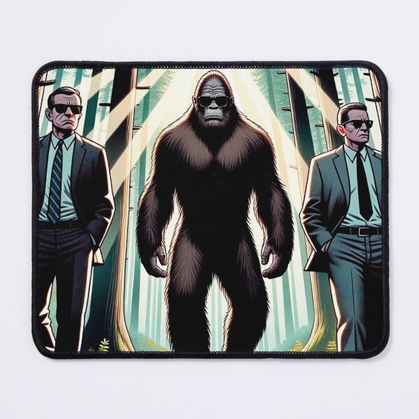 Item preview, Bigfoot and the CIA Walking Through the Forest designed and sold by ScroggMcGoose.
