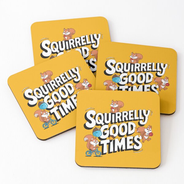 Aperçu de l'œuvre Squirrelly Good Times Écureuil amusant et décalé créée et vendue par VectorVortex.