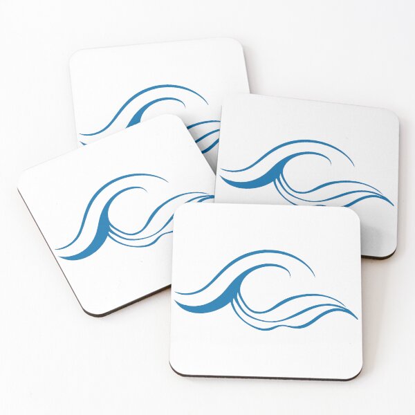 Item preview, Minimalist Blue Wave Design - Elegant and Modern Art for Contemporary Spacesene designed and sold by UniGift.