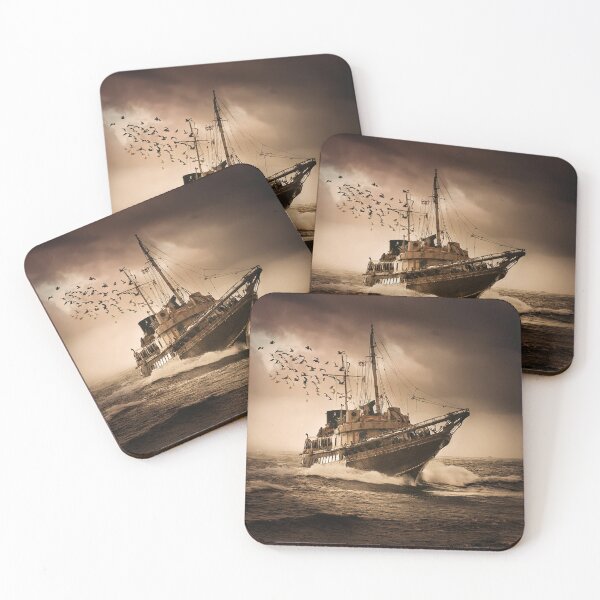 Item preview, Ship in the sea  designed and sold by HannoJuneShop.