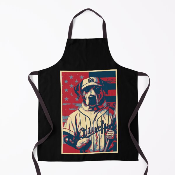 Item preview, Dog Baseball Player American Flag designed and sold by TrueArtsStore.
