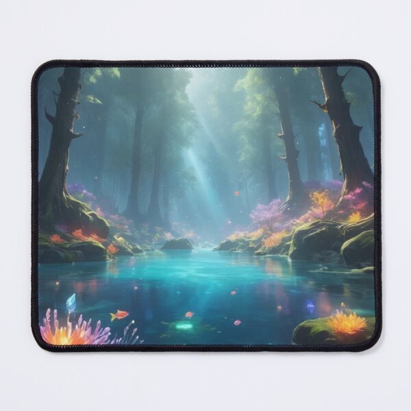 Item preview, Sunlit Forest with Crystal-Clear Stream designed and sold by TrustMeBroInc.