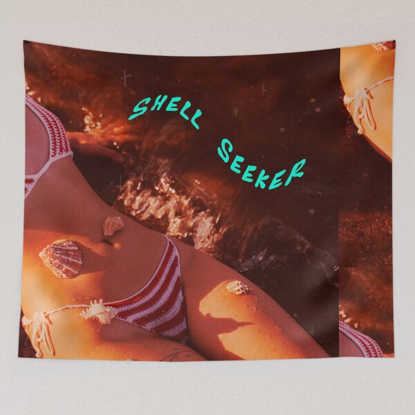 Item preview, Sea Shell Girl - Coastal Aesthetic designed and sold by bowsbotanicals.