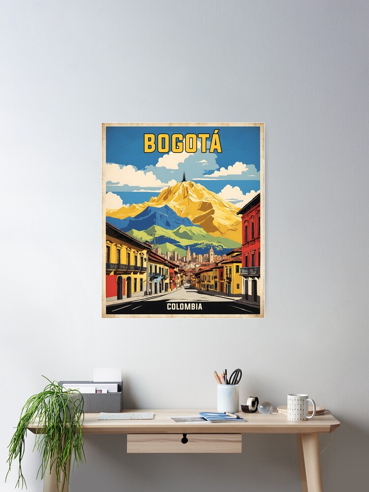 Thumbnail 2 of 3, Poster, Bogota Colombia Retro Vintage Poster Tourism designed and sold by TravelersGems.