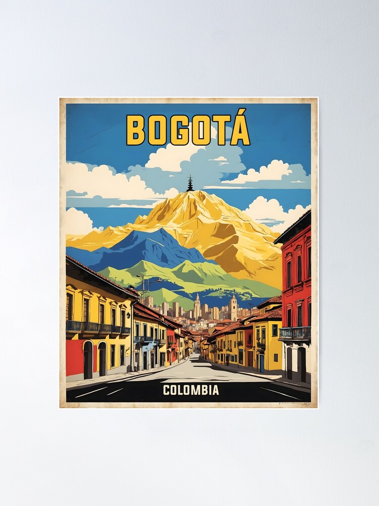Thumbnail 1 of 3, Poster, Bogota Colombia Retro Vintage Poster Tourism designed and sold by TravelersGems.