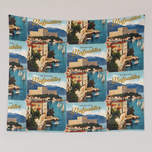 Item preview, Nafpaktos Western Greece Postcard Vintage Retro Travel Vintage designed and sold by TravelPostcardGems.