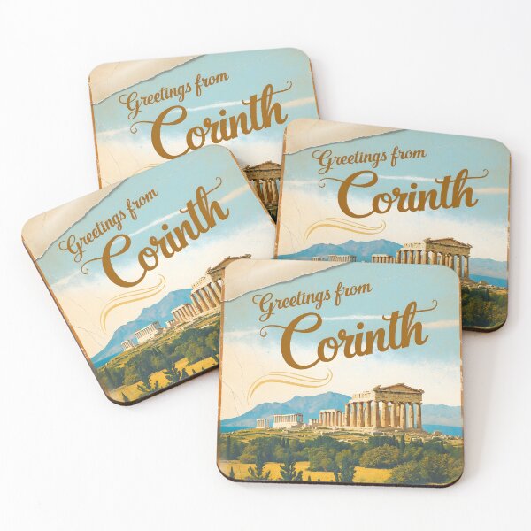 Item preview, Corinth Peloponnese Postcard Vintage Retro Travel Vintage designed and sold by TravelPostcardGems.
