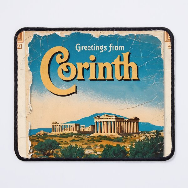 Item preview, Greetings from Corinth Peloponnese Postcard Vintage Retro Travel Vintage designed and sold by TravelPostcardGems.
