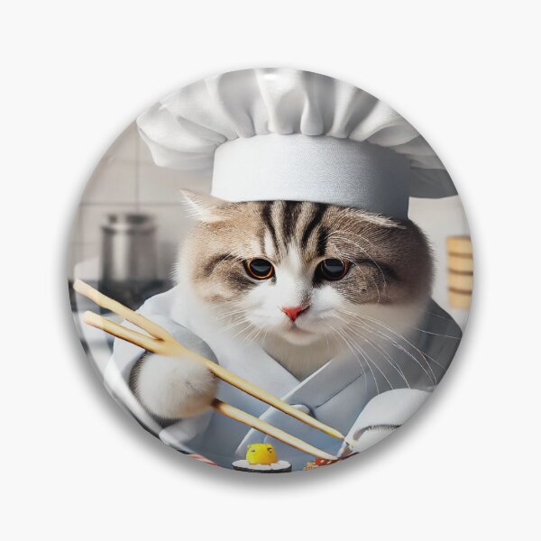 Item preview, Chef Neko - Sushi Master at Work designed and sold by WheelieGdArt.