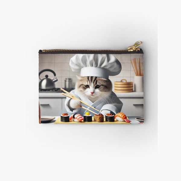 Item preview, Chef Neko - Sushi Master at Work designed and sold by WheelieGdArt.