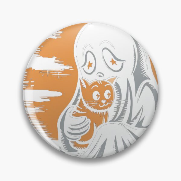 Item preview, ghost Cat Kitty Cute Goth Halloween designed and sold by ShopZen ⭐⭐⭐⭐⭐.