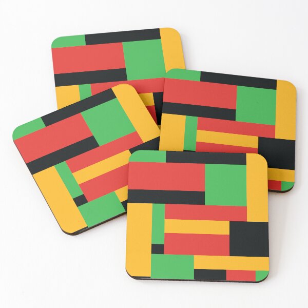 Item preview, African color combination square art designed and sold by Razzi-Shop.