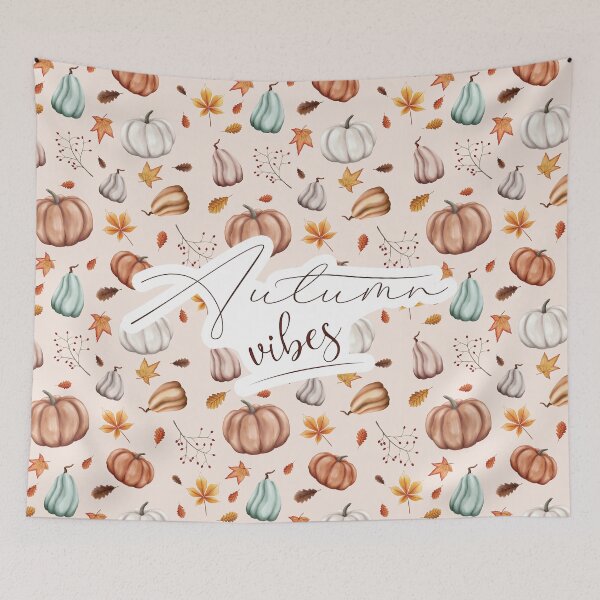 Item preview, Fall Delights, Autumn Squash and Pumpkin Pattern, Autumn Vibes designed and sold by Audrey Janvier | AJD.
