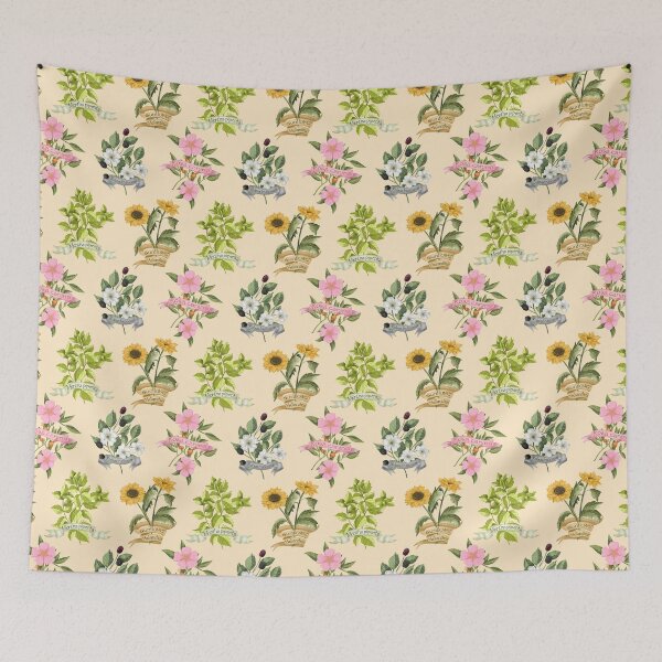 Item preview, Wild herbs seamless pattern designed and sold by pinkyfish1010.