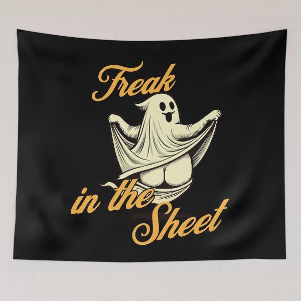 Item preview, Freak In The Sheet Funny Ghost Design designed and sold by LuminOrb.