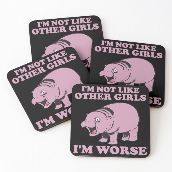 Artikelvorschau, Moo Deng Baby Pygmäe Ich bin nicht wie andere Mädchen, ich bin schlimmer entworfen und verkauft von teeshop87.