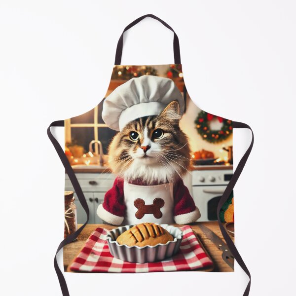 Item preview, Chef Tinsel - Festive Feast Feline designed and sold by WheelieGdArt.