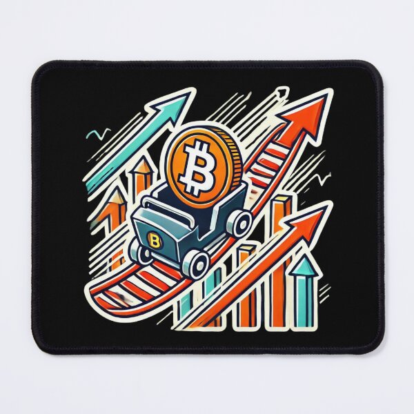 Item preview, Bitcoin Rollercoaster designed and sold by pixelpulsenyc.