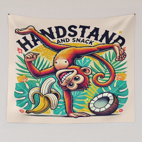 Item preview, Funny Yoga Posture- Handstand (Adho Mukha Vrksasana)  designed and sold by Rajasekar.