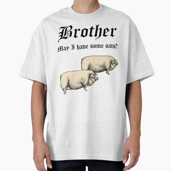 Item preview, Brother May I have some oats? Funny medieval hungry pigs designed and sold by olekskotarczak.