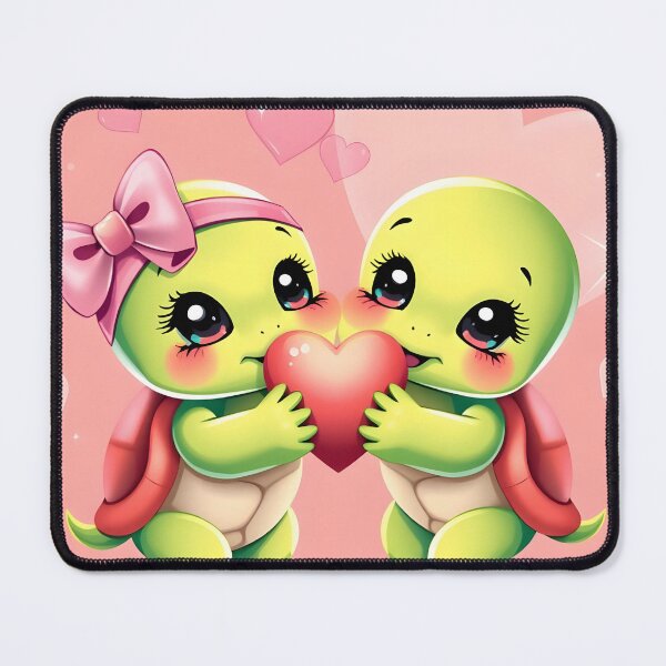 Item preview, Turtle Mating Love: Baby Turtles Holding Heart designed and sold by NeoArtworks.
