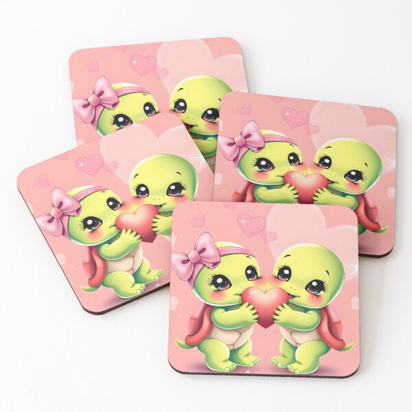 Item preview, Turtle Mating Love: Baby Turtles Holding Heart designed and sold by NeoArtworks.