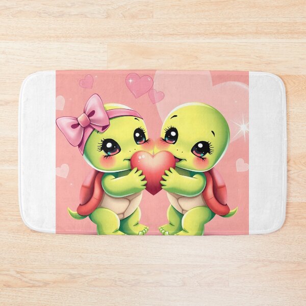 Item preview, Turtle Mating Love: Baby Turtles Holding Heart designed and sold by NeoArtworks.
