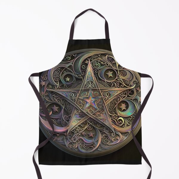 Artikelvorschau, Elegantes goldenes Pentagramm-Design für Heimdekoration, spirituelle, Wicca- oder heidnische Dekoration entworfen und verkauft von DarkEmporium20.