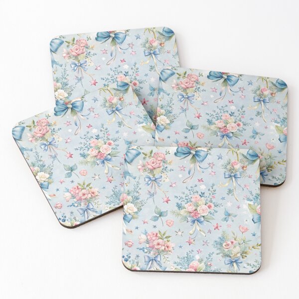 Item preview, Watercolor Floral Bouquets with Ribbons Pattern designed and sold by zaina.sho.