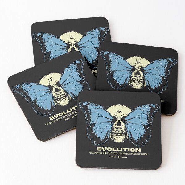 Item preview, Evolution Skull Butterfly – Surreal Graphic Art designed and sold by Margival.