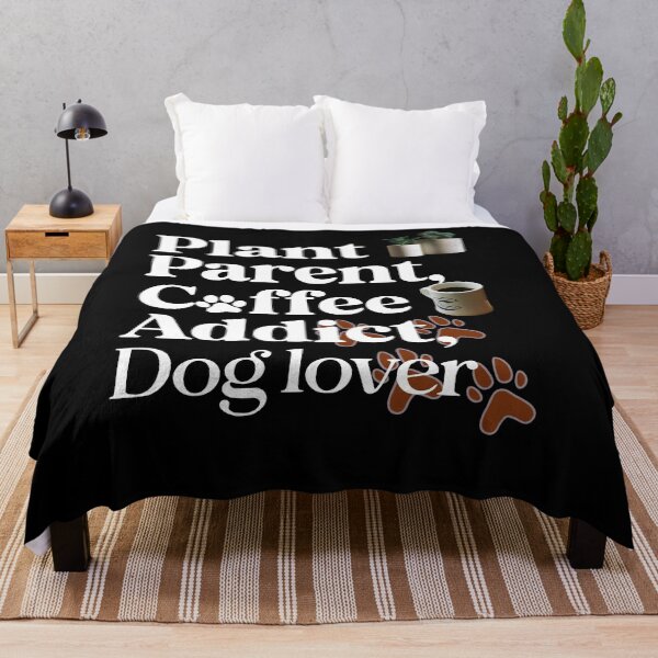 Item preview,  Plant Parent Coffee Addict Dog Lovers – Funny Typographic T-Shirt designed and sold by OwlWorks.