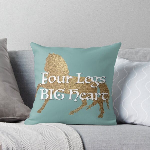 Item preview, Glittering golden horse with slogal four legs big heart designed and sold by Epic Splash Creations.