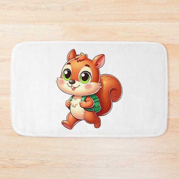 Item preview, Adorable Cartoon Squirrel with Backpack designed and sold by Chokhdi289shop.