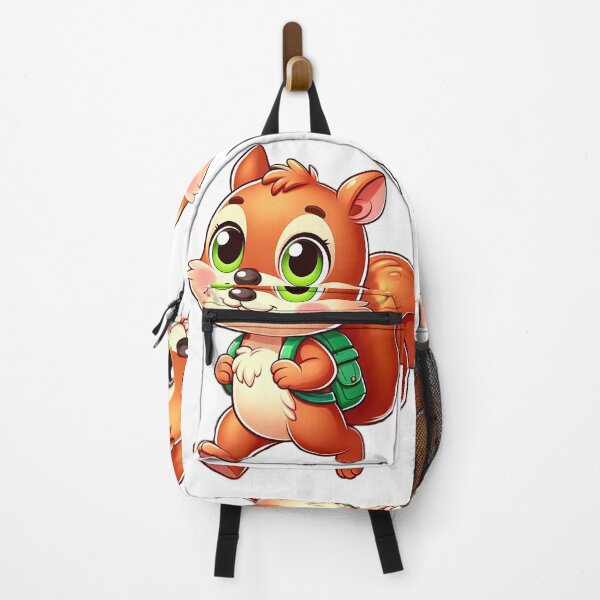 Item preview, Adorable Cartoon Squirrel with Backpack designed and sold by Chokhdi289shop.