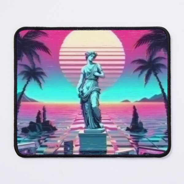 Item preview, woman statue in the sunset with tapes and palms designed and sold by analogsandpixel.