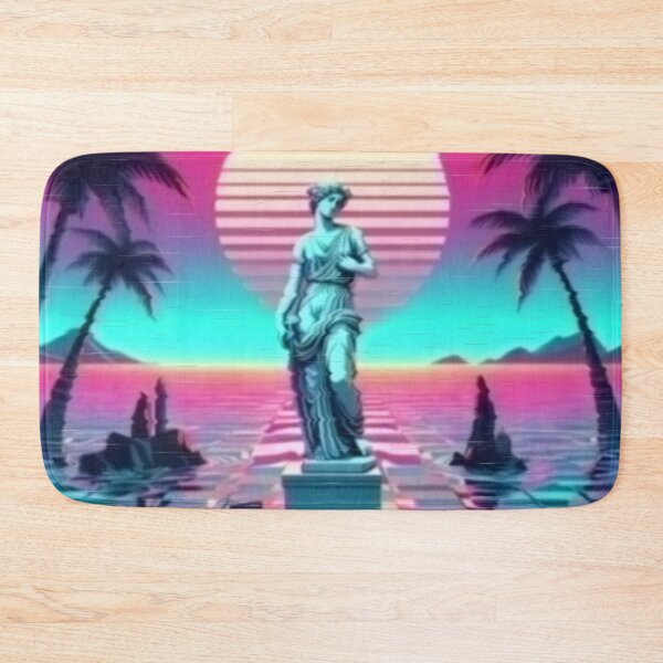 Item preview, woman statue in the sunset with tapes and palms designed and sold by analogsandpixel.